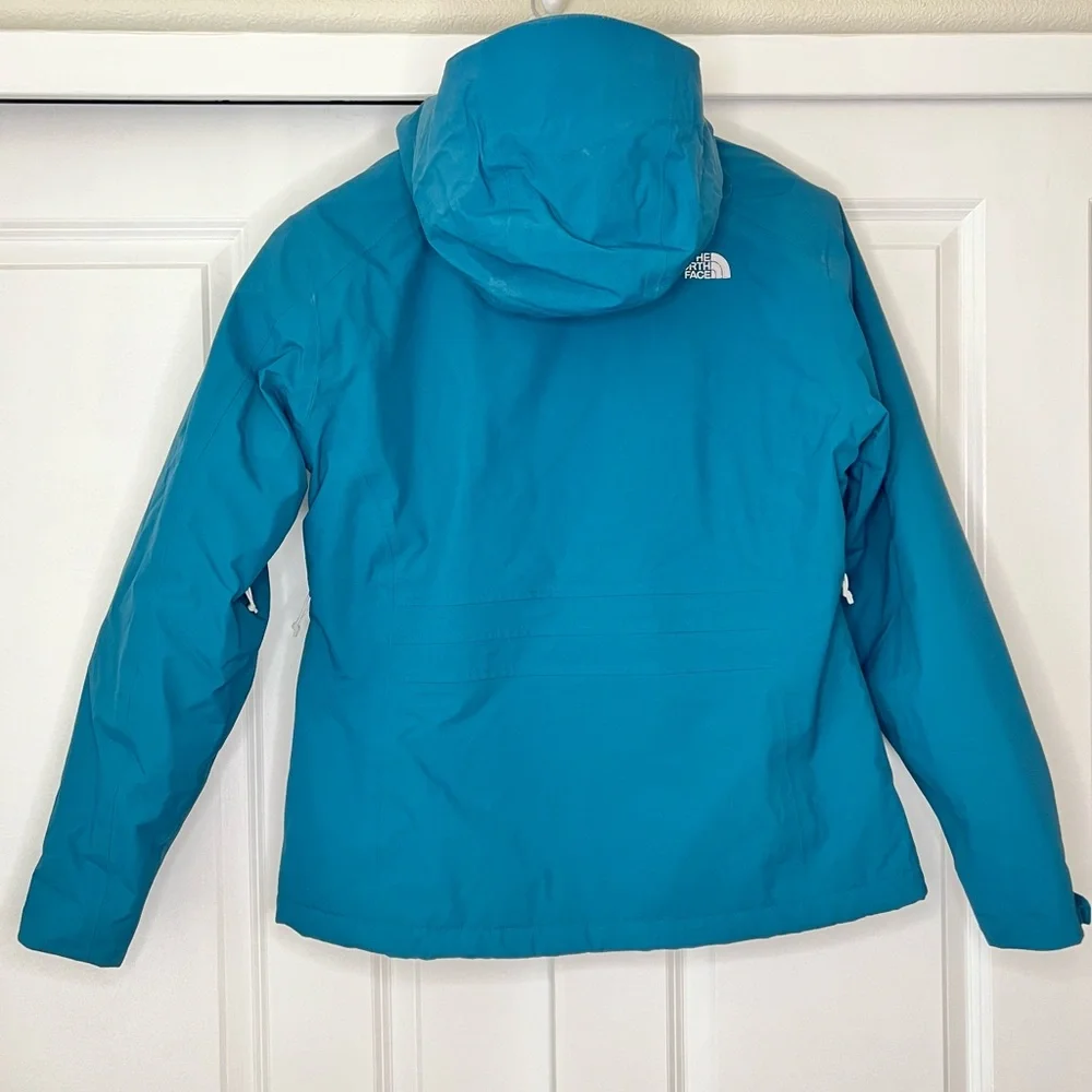 The North Face Women's Teal Blue Inlux Insulated Waterproof Jacket AFYP Large - Picture 7 of 12